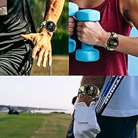 Vista 5 de Compatible con la correa de reloj Garmin para Fenix 7x/ Fenix 7x Solar/Fenix 7x Sapphire Solar 1.024 in Nylon Camouflage Sport Bracelet