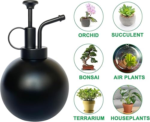 Miniatura 6 de Pulverizador de plantas de acero inoxidable, regadera pequeña, herramienta de jardinería moderna para plantas en macetas de interior