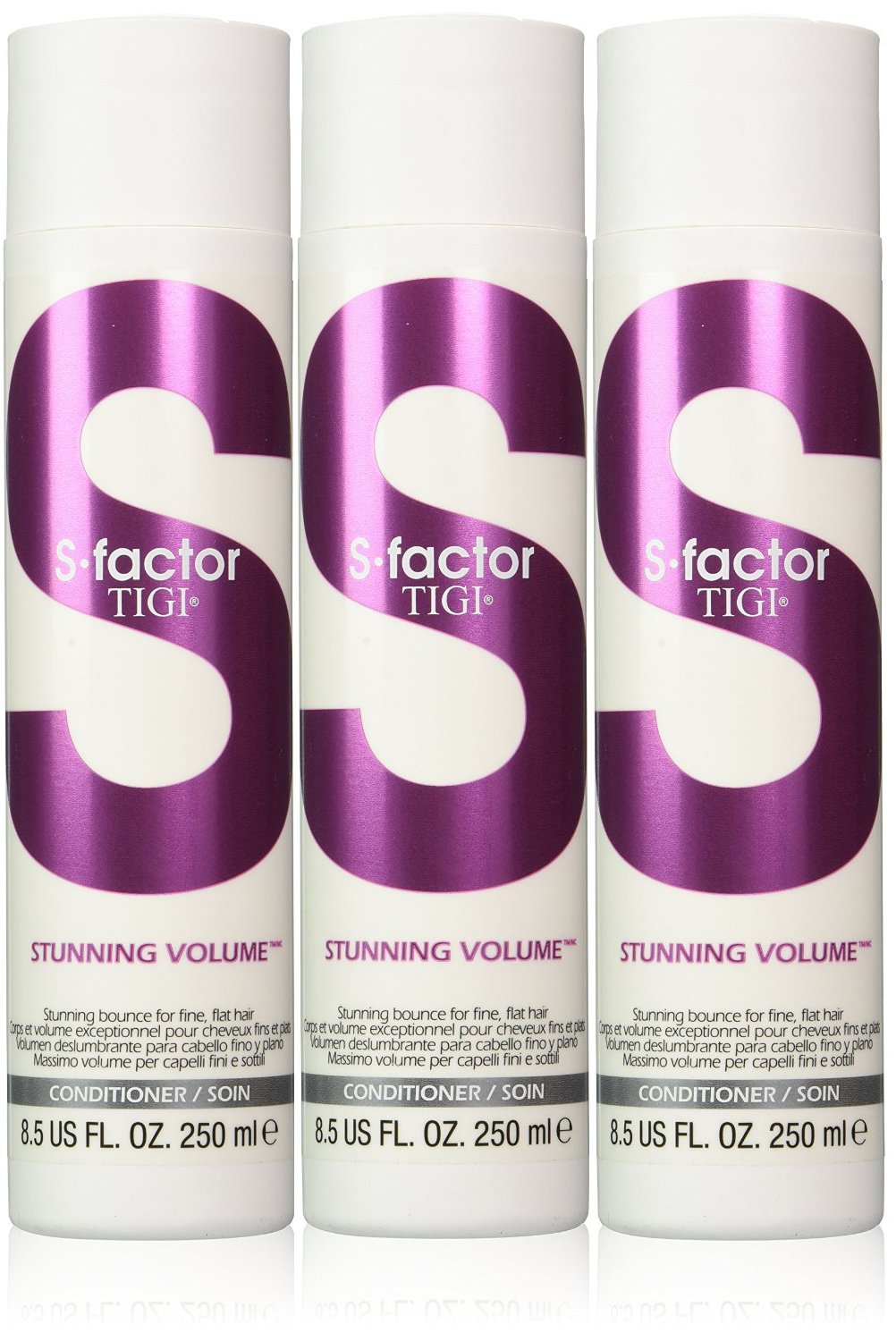 Stunning Volume by TIGI S-Factor Conditioner Triple Pack (3x 250ml)