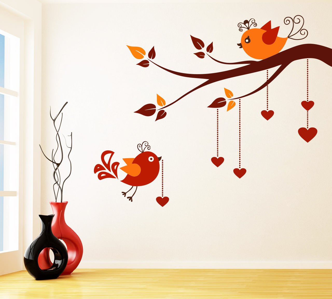 Akki World Cuite Birds Wall Sticker for Kids Room, Living Room (B09FY6K9Y7) Amazon Price History, Amazon Price Tracker