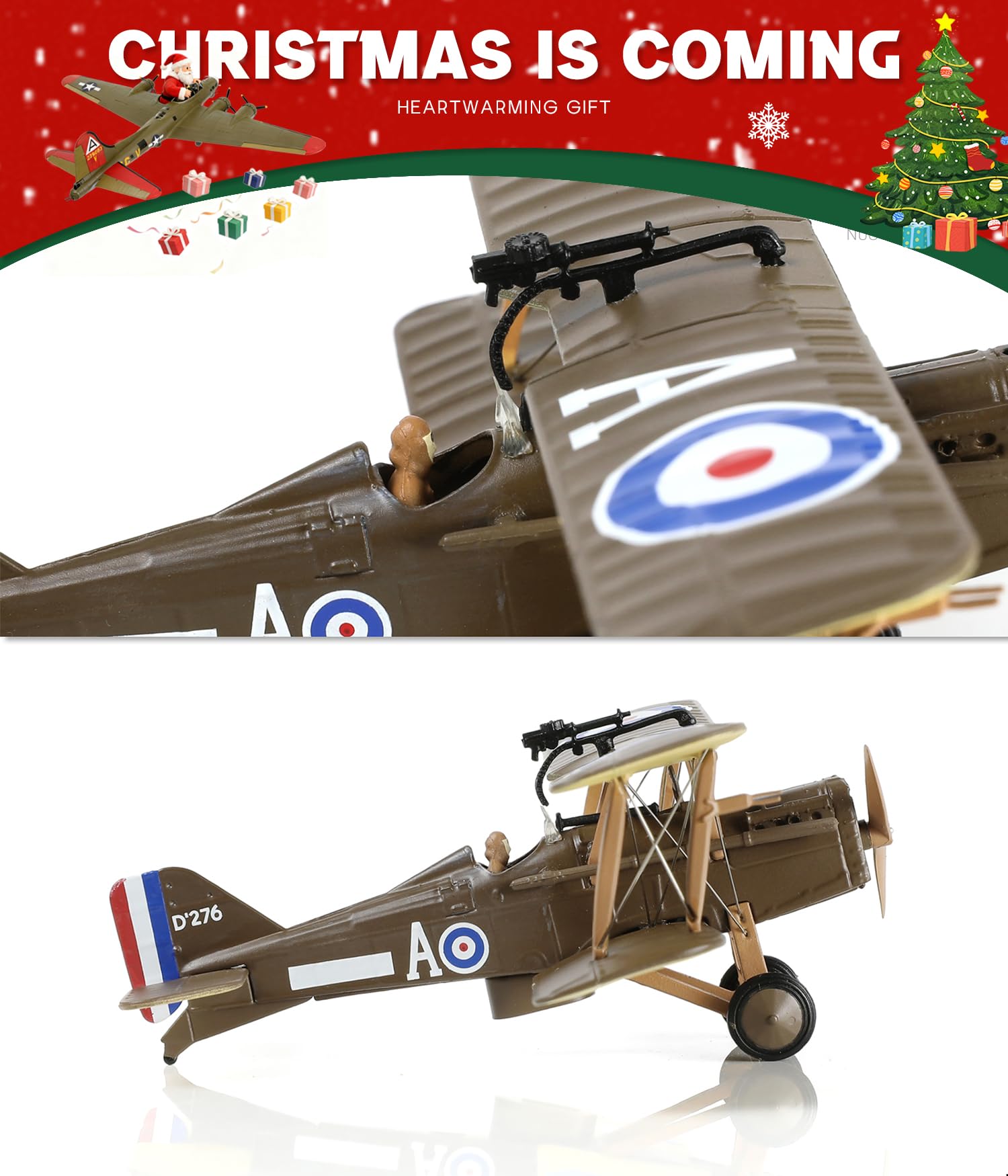 NUOTIE 1/72 S.E.5a Birinci Dünya Savaşı Savaş Uçağı Modeli Klasik