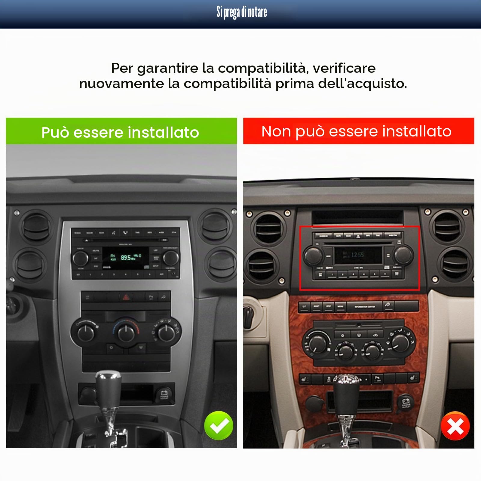 CAMECHO [4+64G] Android 15 Carplay Autoradio per Jeep Wrangler JK/Dodge/Chevrolet/Chrysler, Wireless Carplay Nav, 7 Pollici 2 Din Stereo con Bluetooth WiFi Android Auto Mirror Link GPS +Telecamera