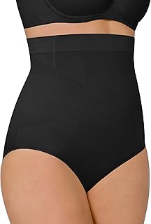 FeelinGirl Shapewear Tummy Control Underwear for Women Black High Waisted Panty Girdles Body Shaper Panties Black M/L