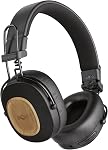 House of Marley Positive Vibration Riddim On-Ear Headphones, 50-Hour Playtime, Quick Charge, Crystal Clear Calls, Sustainable Bamboo (Cream)