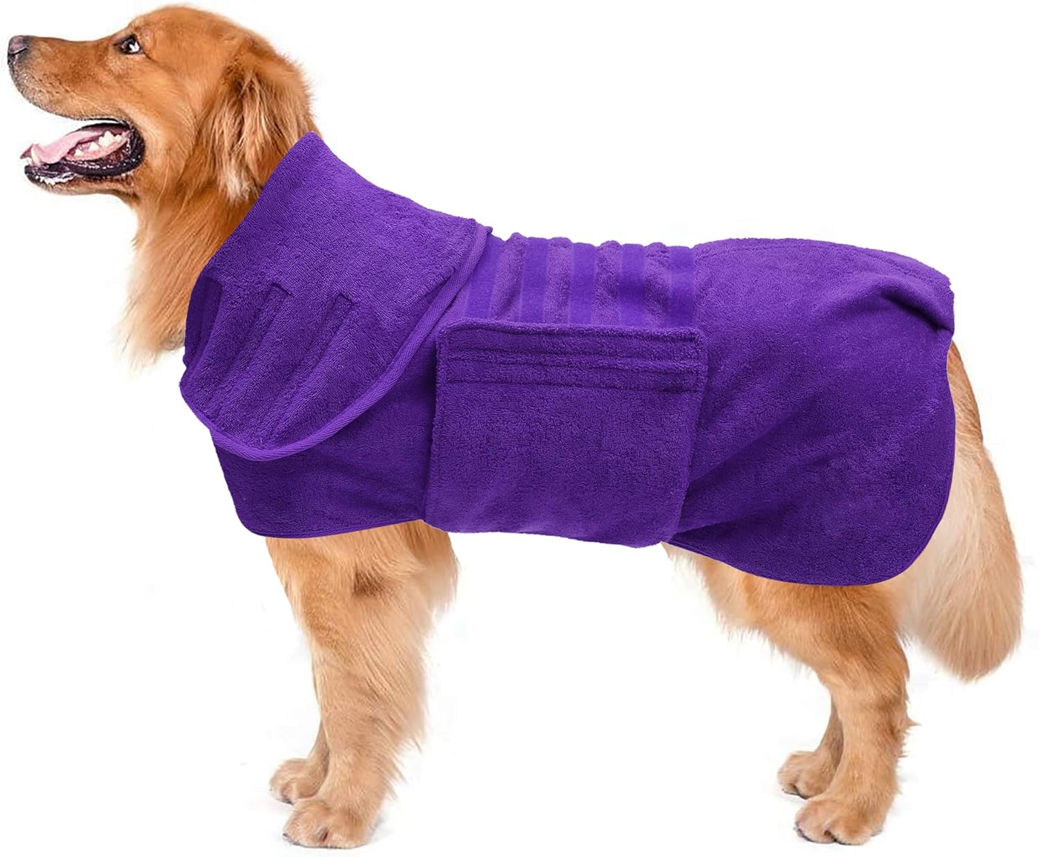 Dog Drying Coat Dressing Gown Towel Robe pet Microfibre