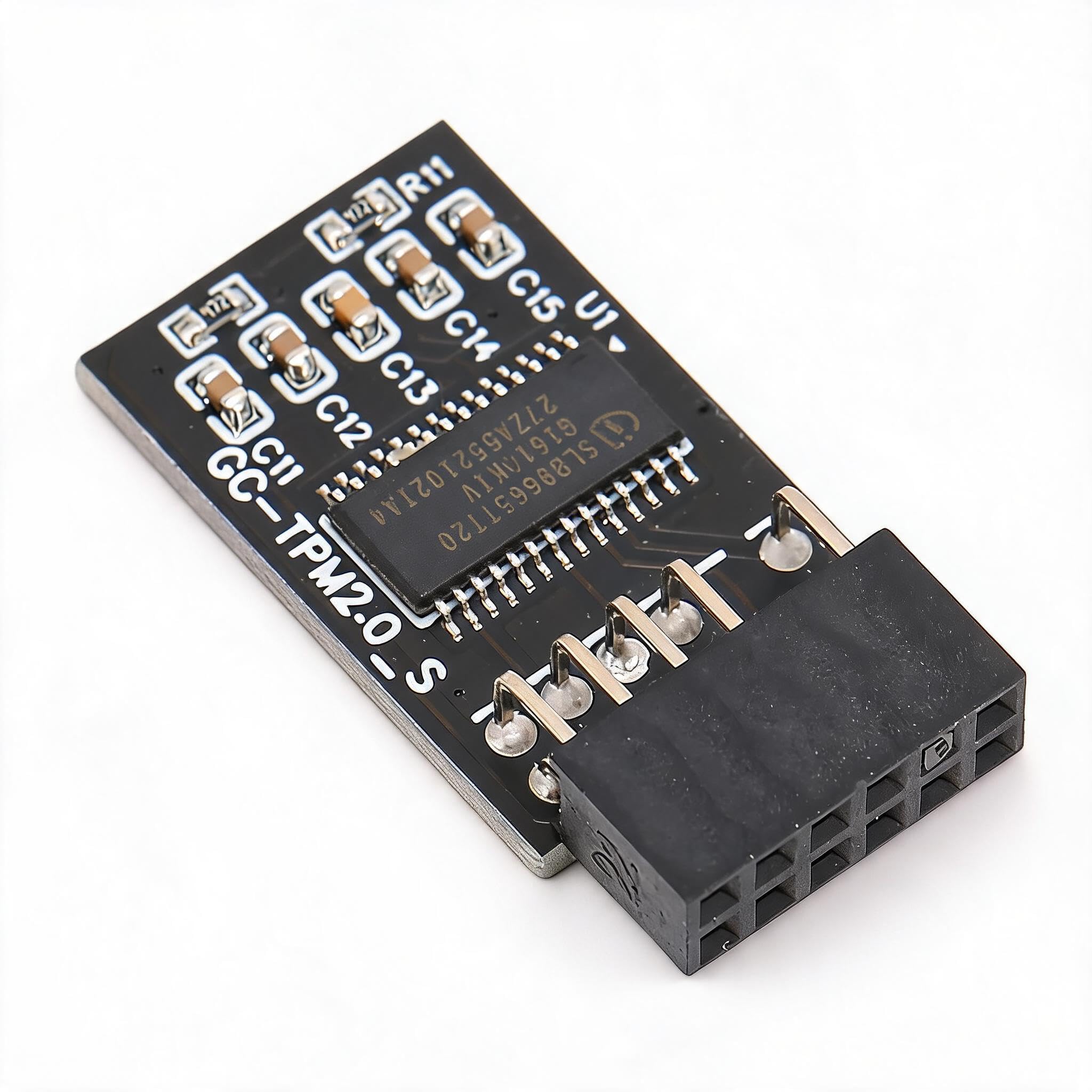 Heayzoki TPM 2.0 Module Encryption Security Module LPC 12 Pin Module Compatible with Remote Card LCP SPI TPM2.0 Module 12 pin for GIGABYTE Motherboards-image-38