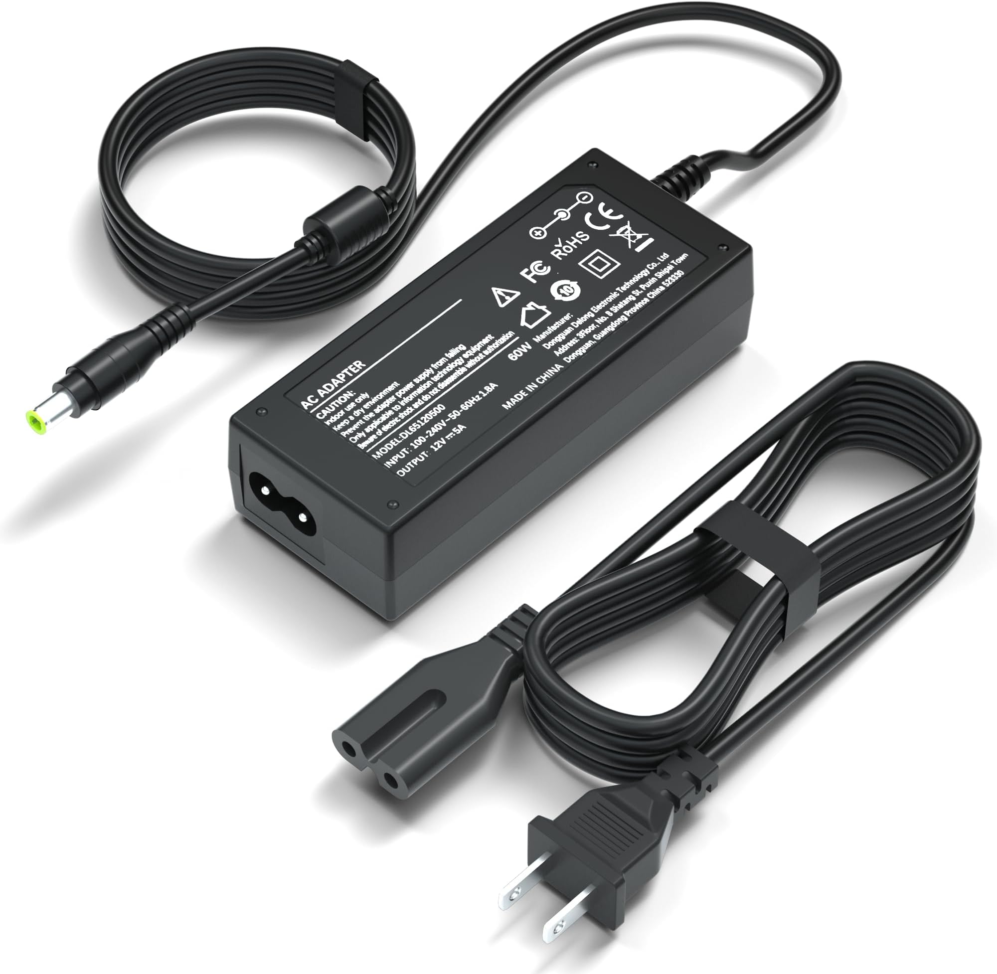 Replacment for Sceptre Monitor Power Cord 12V AC Adapter