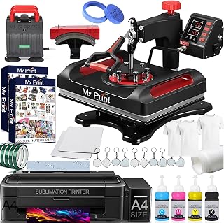 MY PRINT Complete Sublimation Printing Business Setup Kit for Startup Business | T-Shirt & Mug Printing Machine Combo with... Price In India