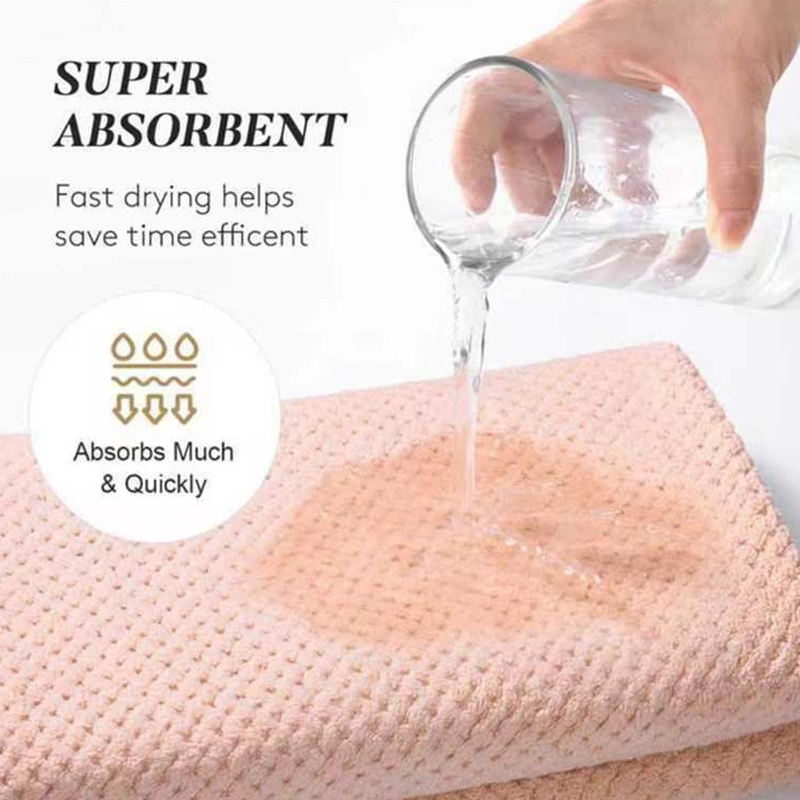 Asciugamano grande per capelli in microfibra, asciugamani per capelli | lunghi, Asciugamano per capelli grande in microfibra 24X40 pollici, Asciugamano per capelli ricci, asciugamano turbante super