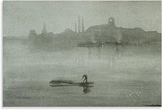 James Mcneill Whistler,nocturne The River At Battersea Prints Art Wall Decoration Poster Family Bar Restaurant Garage Cafe Art Sign Gift 16x24inch(40x60cm)