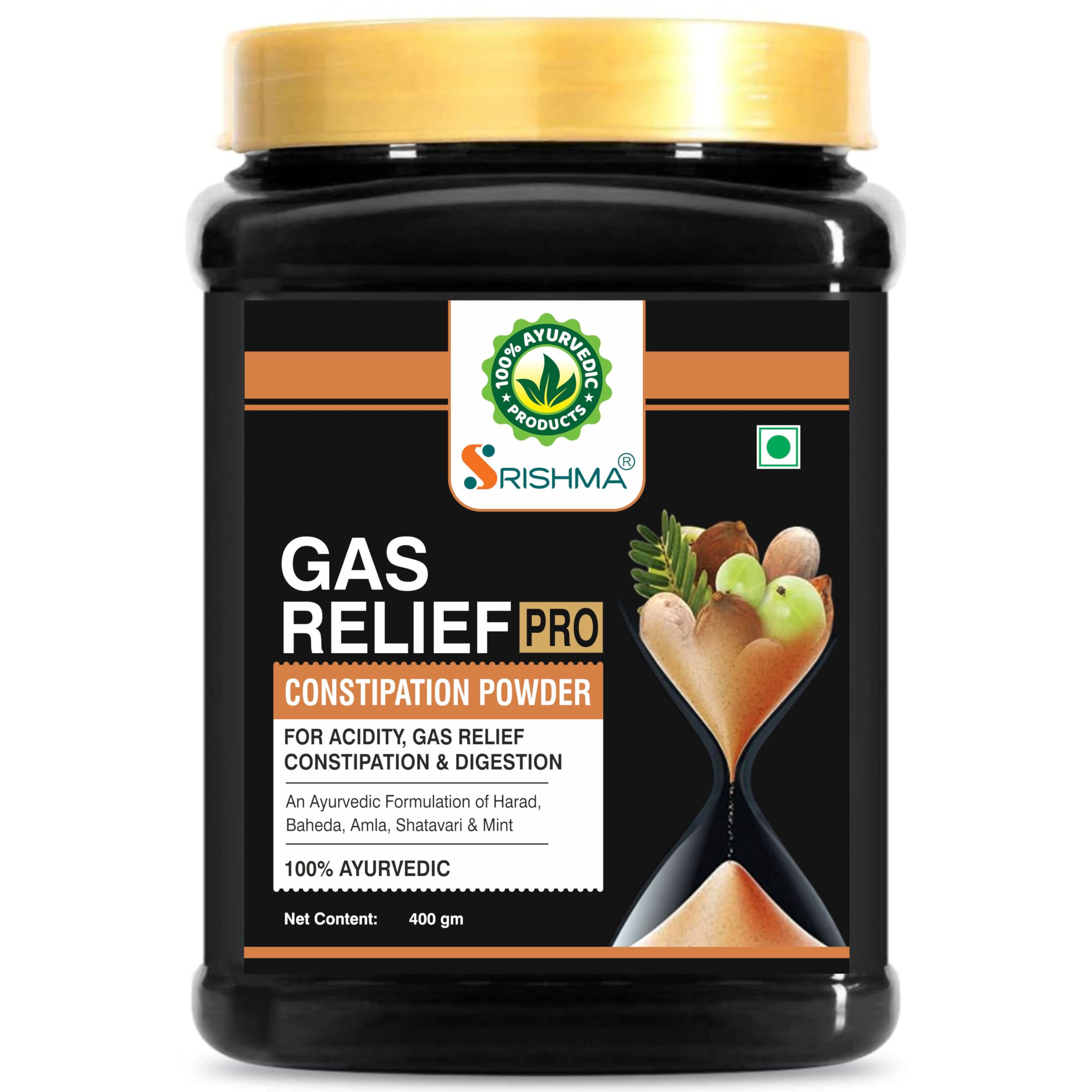 Srishma Gas Relief Pro Powder Gas Relief, Acidity Relief Ayurvedic Health Care Powder (400 g) (B0D9M74WKQ) Amazon Price History, Amazon Price Tracker