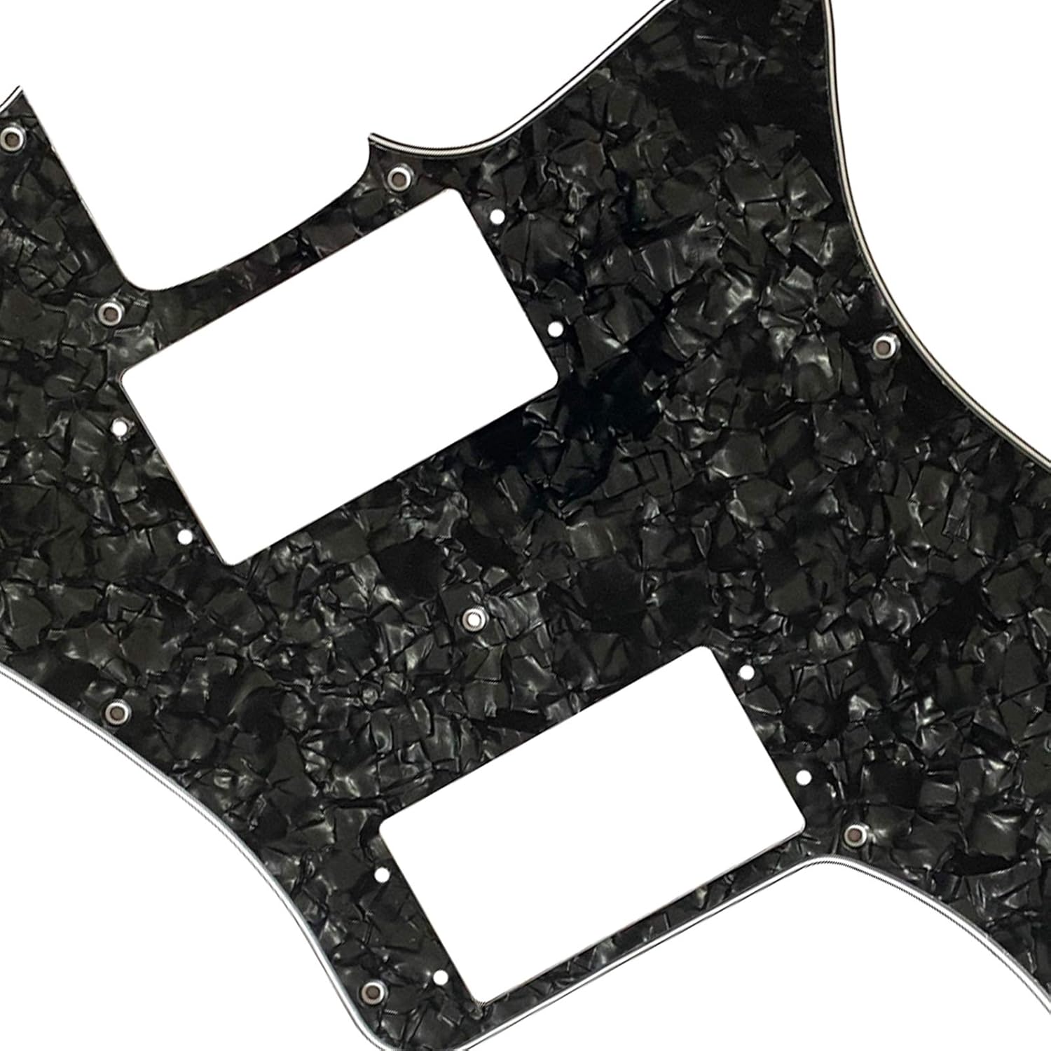 Custom Guitar Pickguard For US 72 Telecaster Deluxe Re-Issue (4 Ply Black Pearl)
