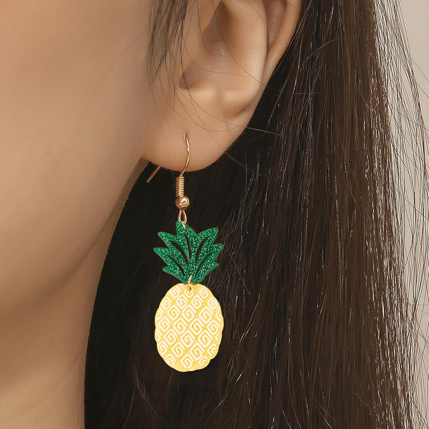 Palm Tree Earrings for Women Tropical Summer Beach Earrings Coconut Pineapple Lightweight Dangle Jewelry - Image 2