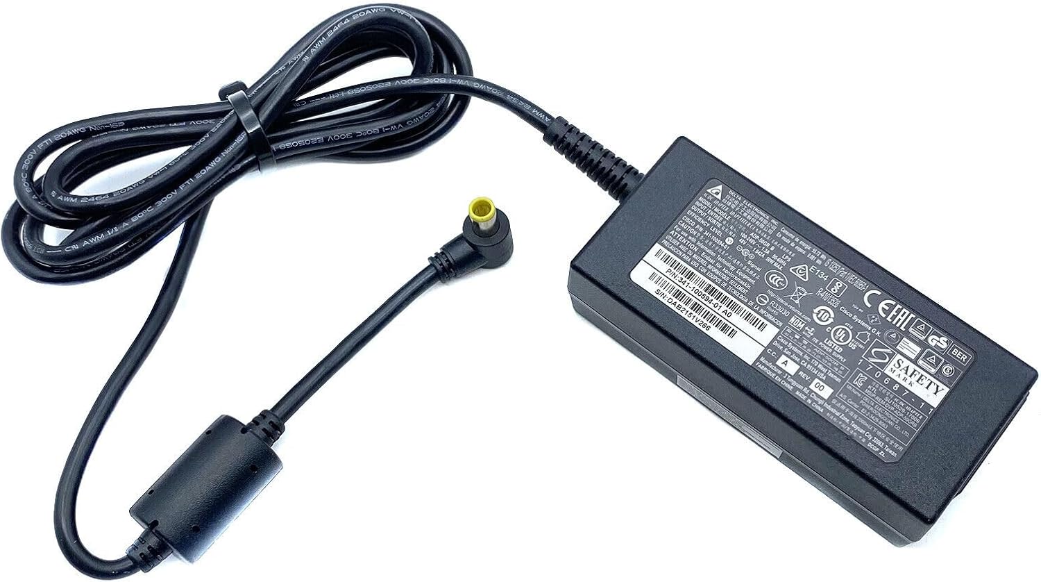 48V AC/DC Adapter Compatible with Genuine Delta ADP-50GR B P/N 341-100594-01 for Cisco 8900 9900 Series IP Phones M50U-480A CP-PWR-Cube-4 48VDC 1042mA Power Supply Cord Charger Cable PSU