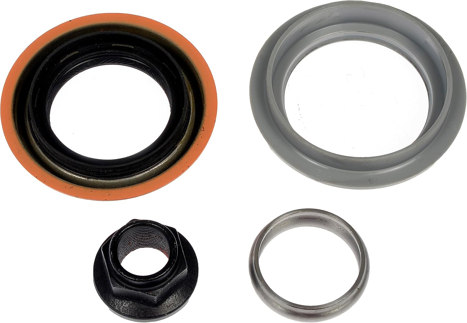 Individual components of the Dorman 600-257 PTU Yoke kit