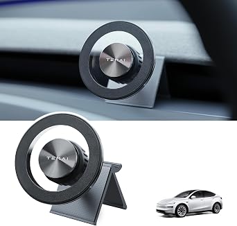 TEMAI MagSafe Phone Mount Dedicated for Tesla Model Y 2025 Juniper ONLY - No Damage Silicone - Fits iPhone 17 16 15 Pro Max - [Specifically for Center Vent Position]
