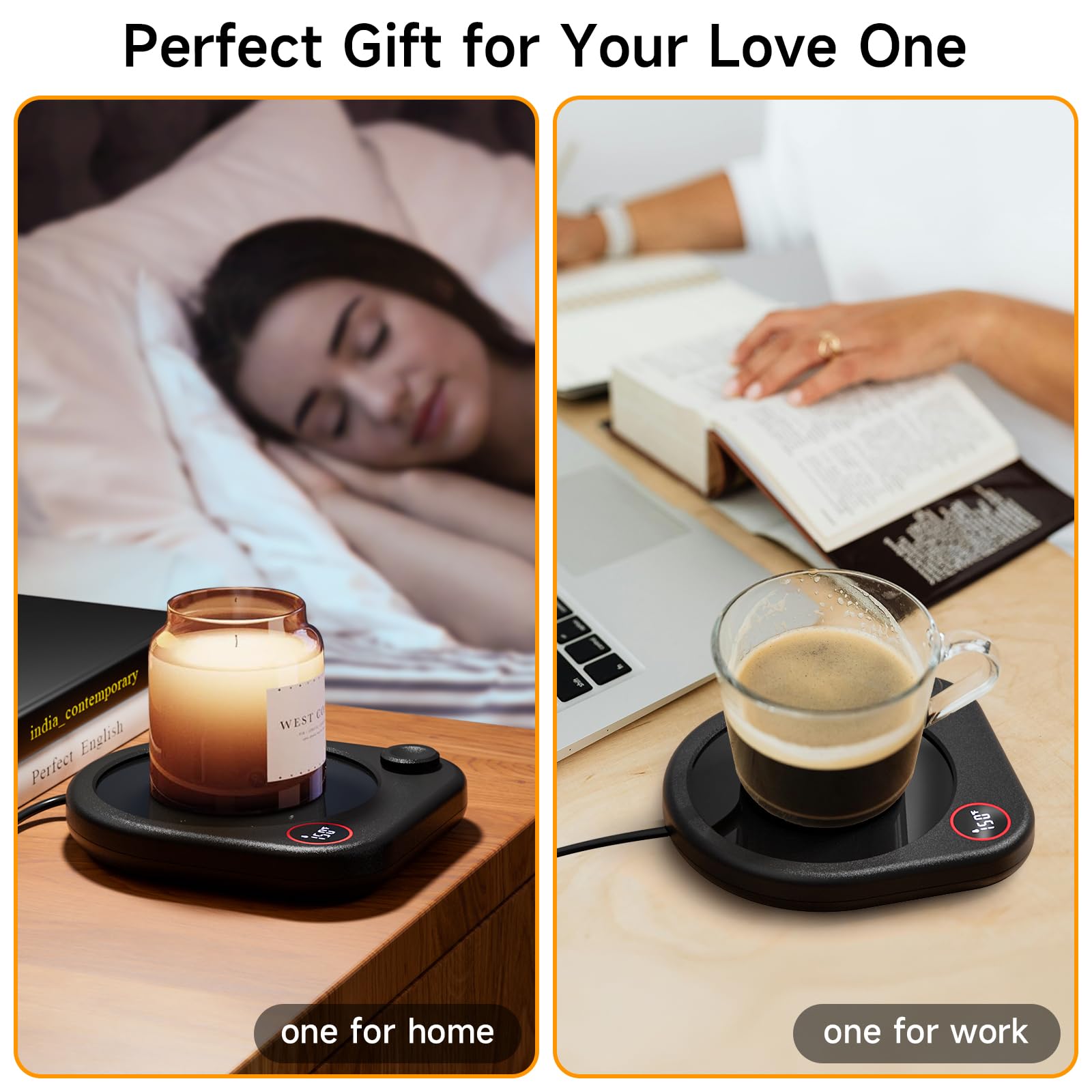 Scalda Tazze Da Caffè Per Scrivania, Scaldatazze Elettrico Per Tè, Latte E Bevande, Timer Con Spegnimento Automatico, Piastra Riscaldante In Cera Di Candela, Accessorio Regalo