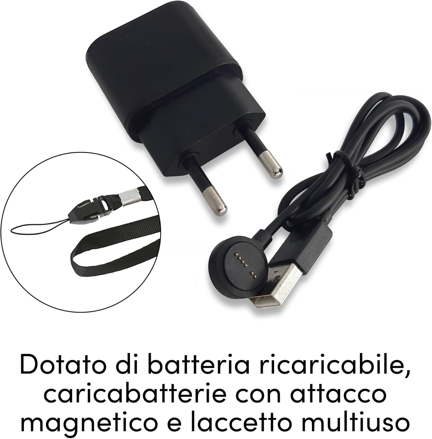 Beghelli Salvavita Pocket charger and lanyard