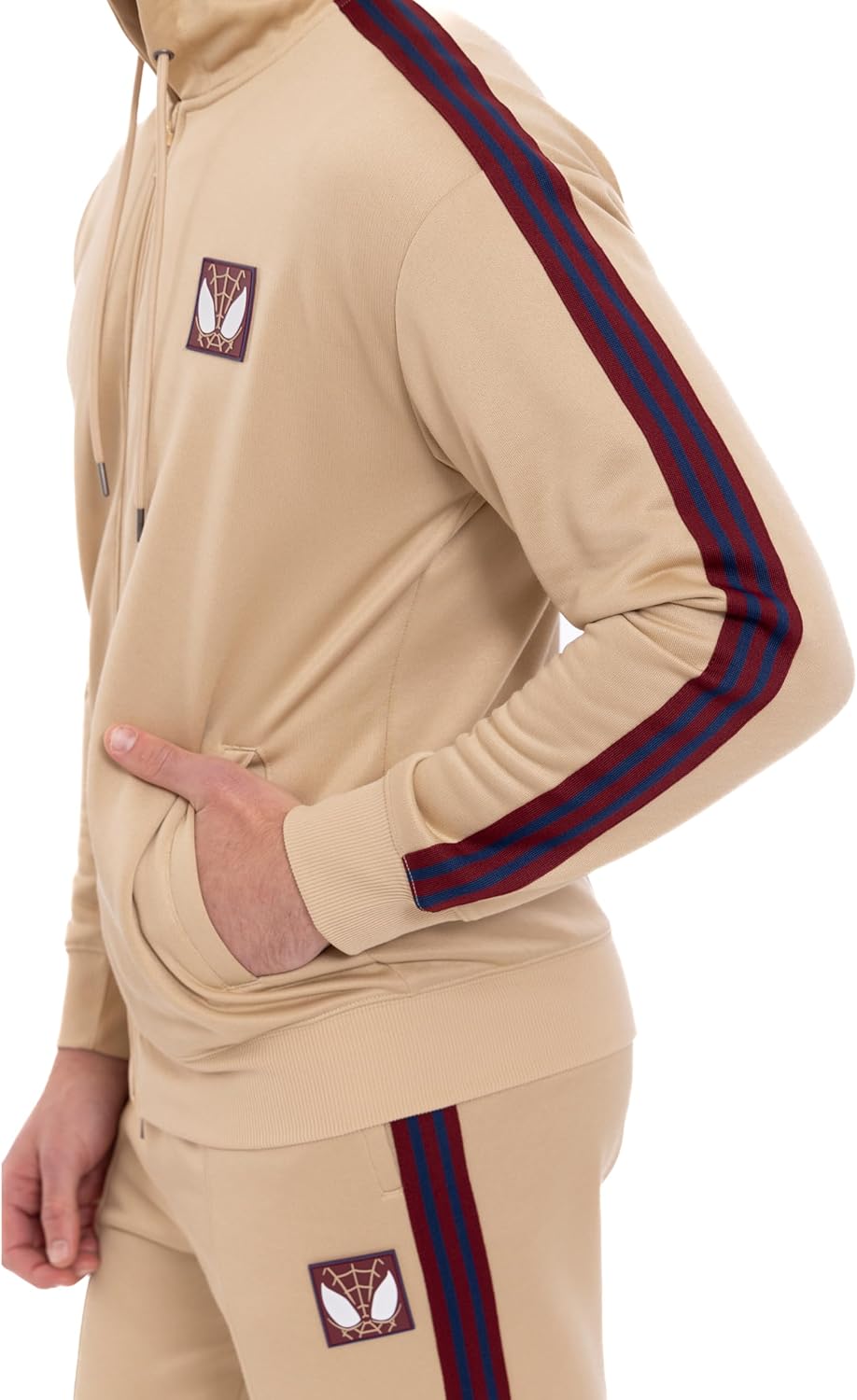 Marvel Zip Up Athletic Track Hoodie Adult Sizes (X-Small - 2XL)