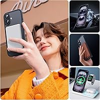 Vista 23 de TOCOL Funda magnética para iPhone 15 Pro Max, protección completa mejorada de la cámara, compatible con Magsafe, protección contra caídas, funda