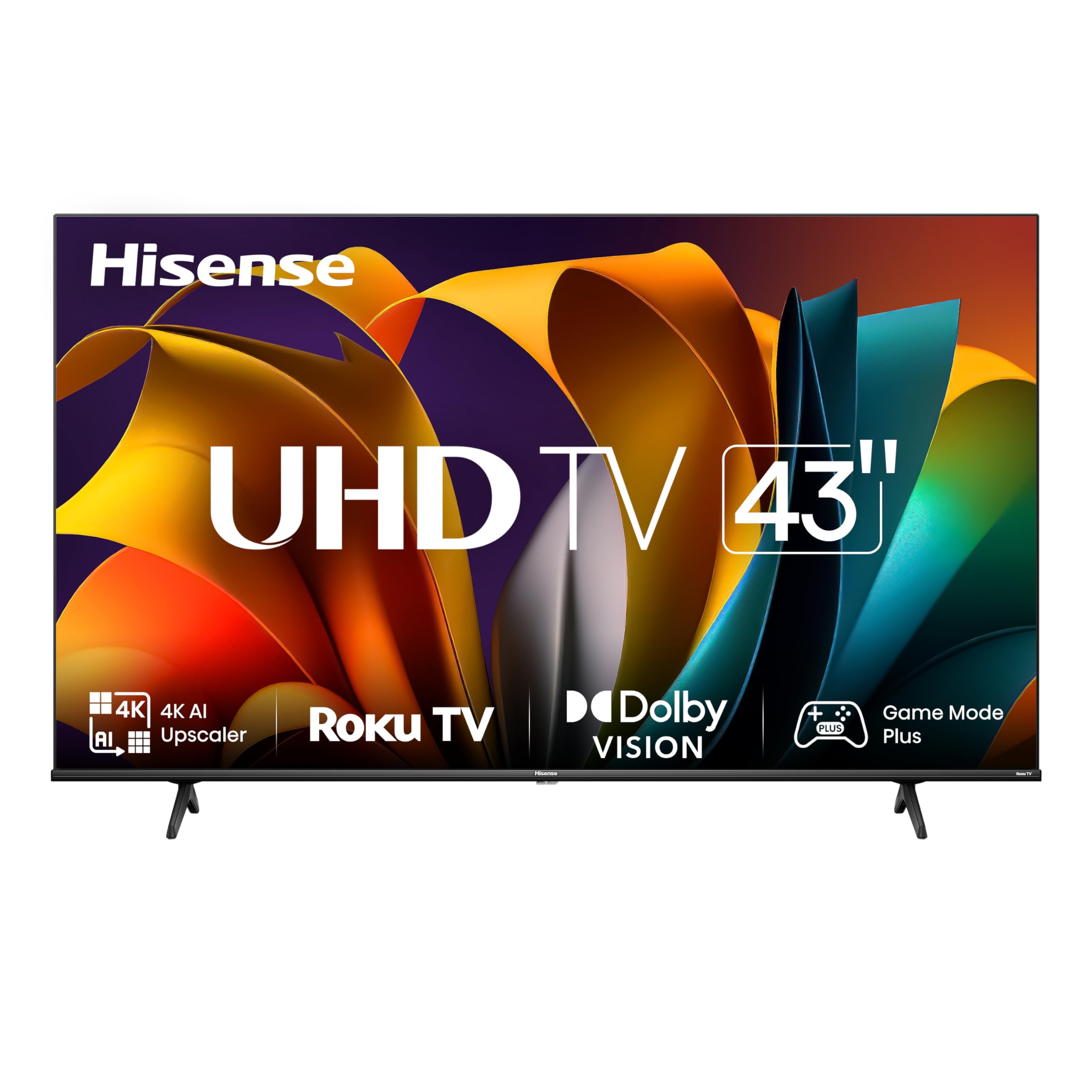 Hisense 43R63N-43 inch 4K UHD HDR LED Roku Smart TV-2024 : Amazon