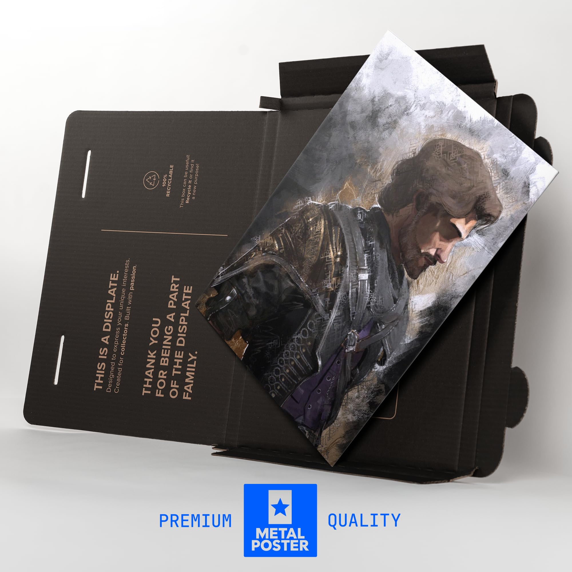Displate Officiel Clair Obscur: Expedition 33 Poster - Gustave Concept Art - Métallique Fixation Magnétique Licence Officielle Image Affiche de Haute Qualité 45 cm x 32 cm