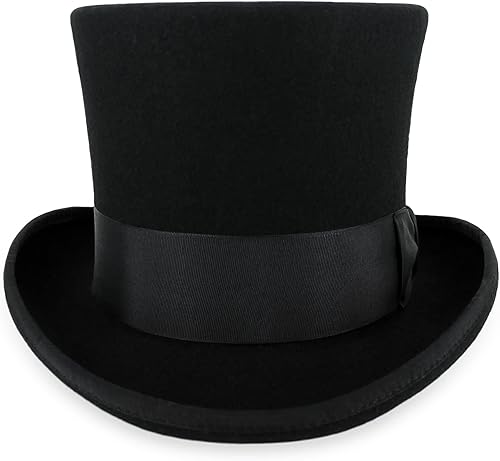 Miniatura 4 de Sombrero de copa de campanario de calidad de teatro 100% lana en negro gris o perla