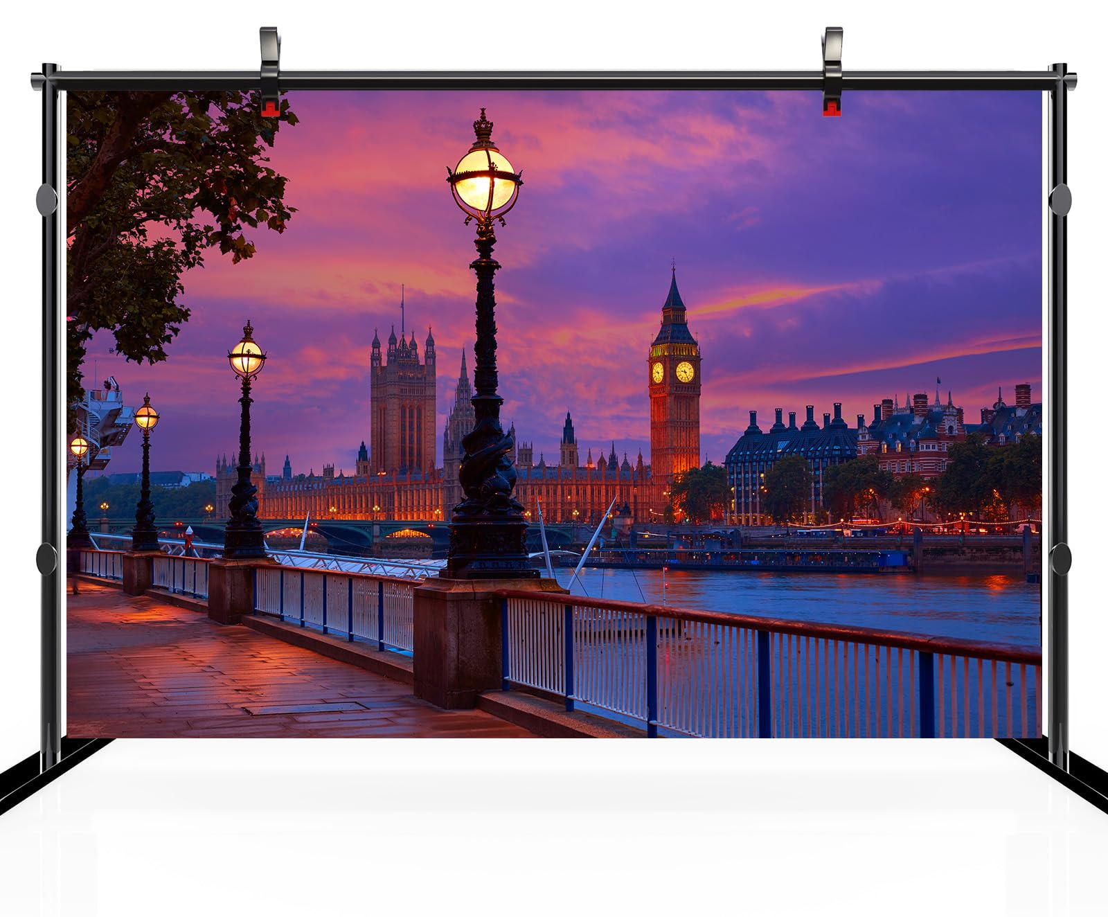 CORFOTO Fabric 10x6.5ft London Backdrop Photography Thames London - View #5