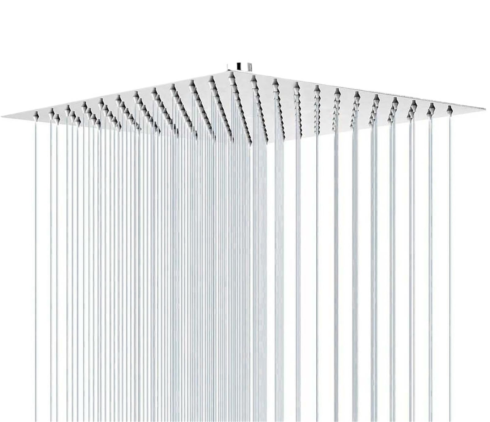 Pommeau de douche effet pluie ultra-fin 40,6 cm pour transformer une douche banale en spa