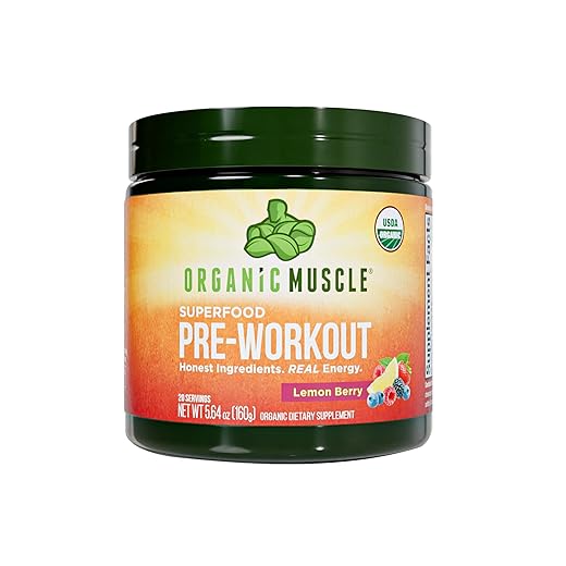 3. Organic Muscle Organic Pre Workout