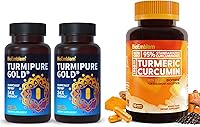 Vista 1 de BioEmblem Curcumina de cúrcuma con cúrcuma clínicamente estudiada TurmiPure Suplemento de curcumina de cúrcuma con BioPerine