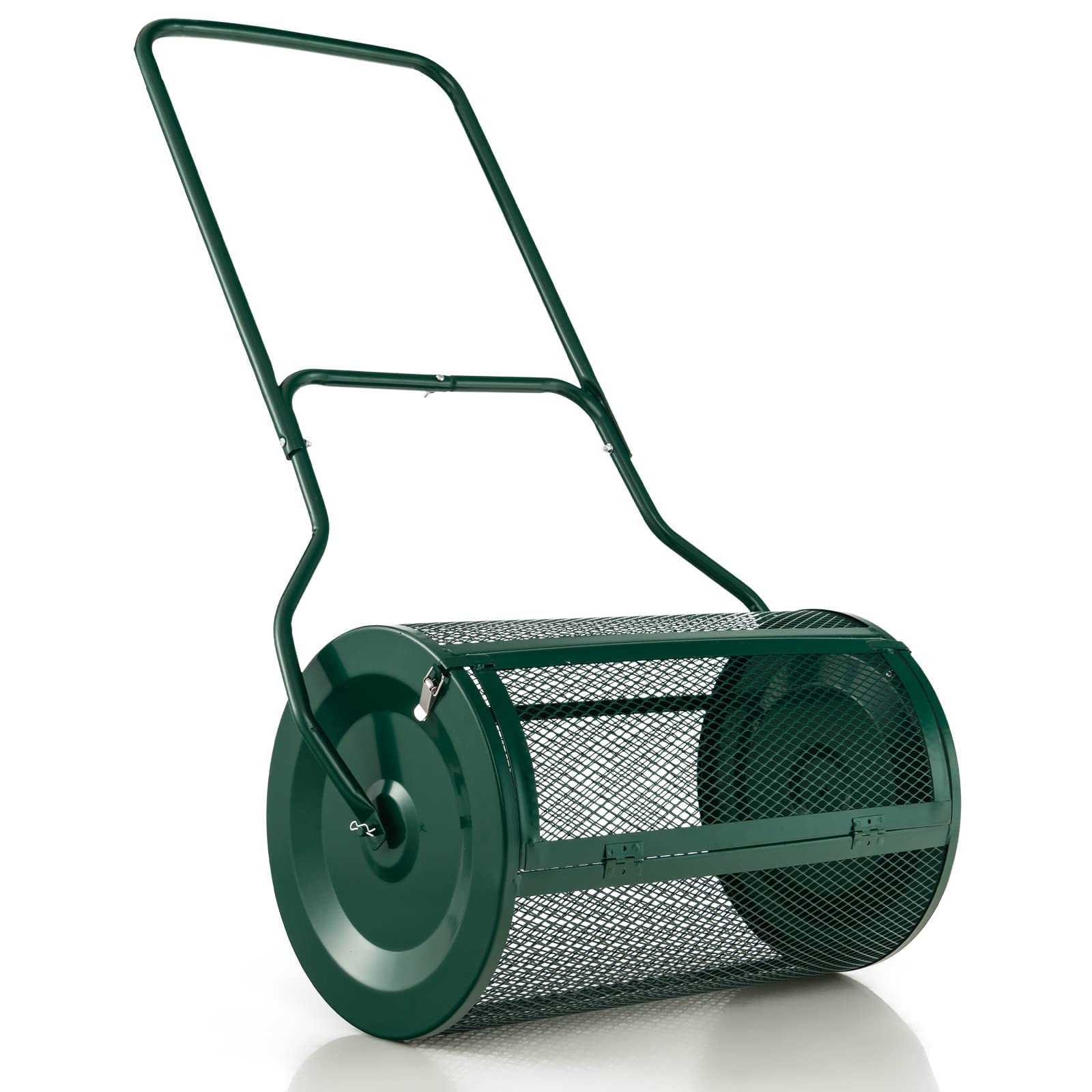 Esparcidor de compost con mango en forma de U Esparcidor de césped y jardín Esparcidor de turba Esparcidor de abono mejorado para césped Esparcidor de abono fertilizante para jardín Esparcidores de