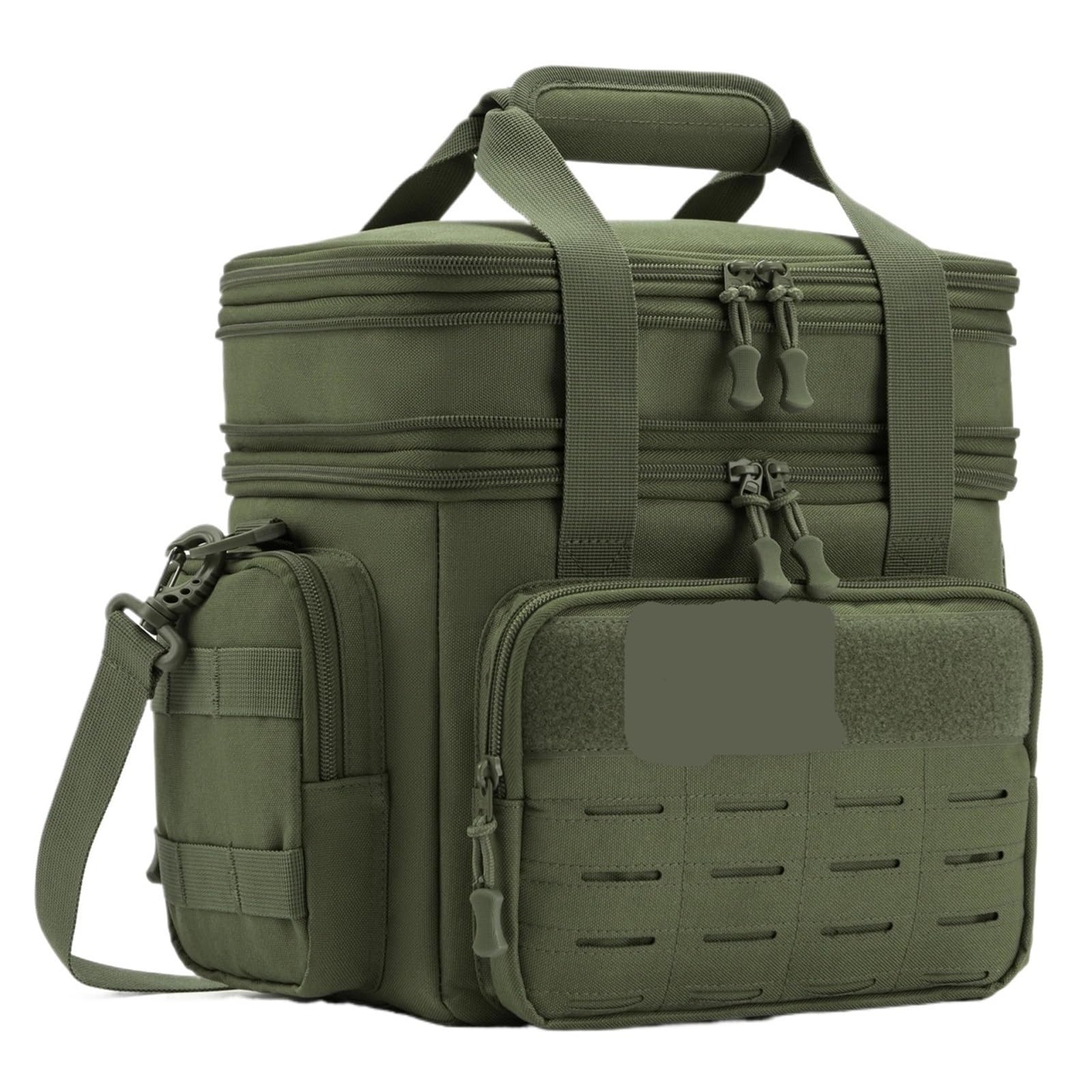 Bolsa Termica Porta Alimentos Fiambrera de 18L for hombre, bolsa térmica expandible alta resistencia con aislamiento, trabajo térmico, Camping, pícnic al aire libre, 1 ud(Green)