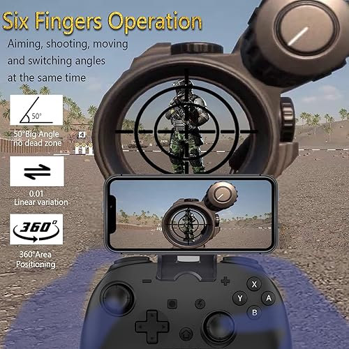 Miniatura 6 de Joso Controlador de juego móvil para iPhone iPad, juego directo, Bluetooth Gaming Gamepad Joystick funciona con la mayoría de iOS, iPad, juegos MFi,