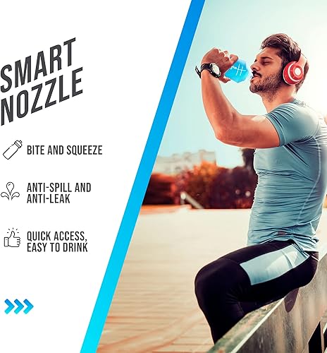 Miniatura 10 de Botella de agua para correr de mano  Botella de agua flexible, juego de 2-5oz  5.1 fl oz  Se pliega mientras bebes, botella de agua de mano suave