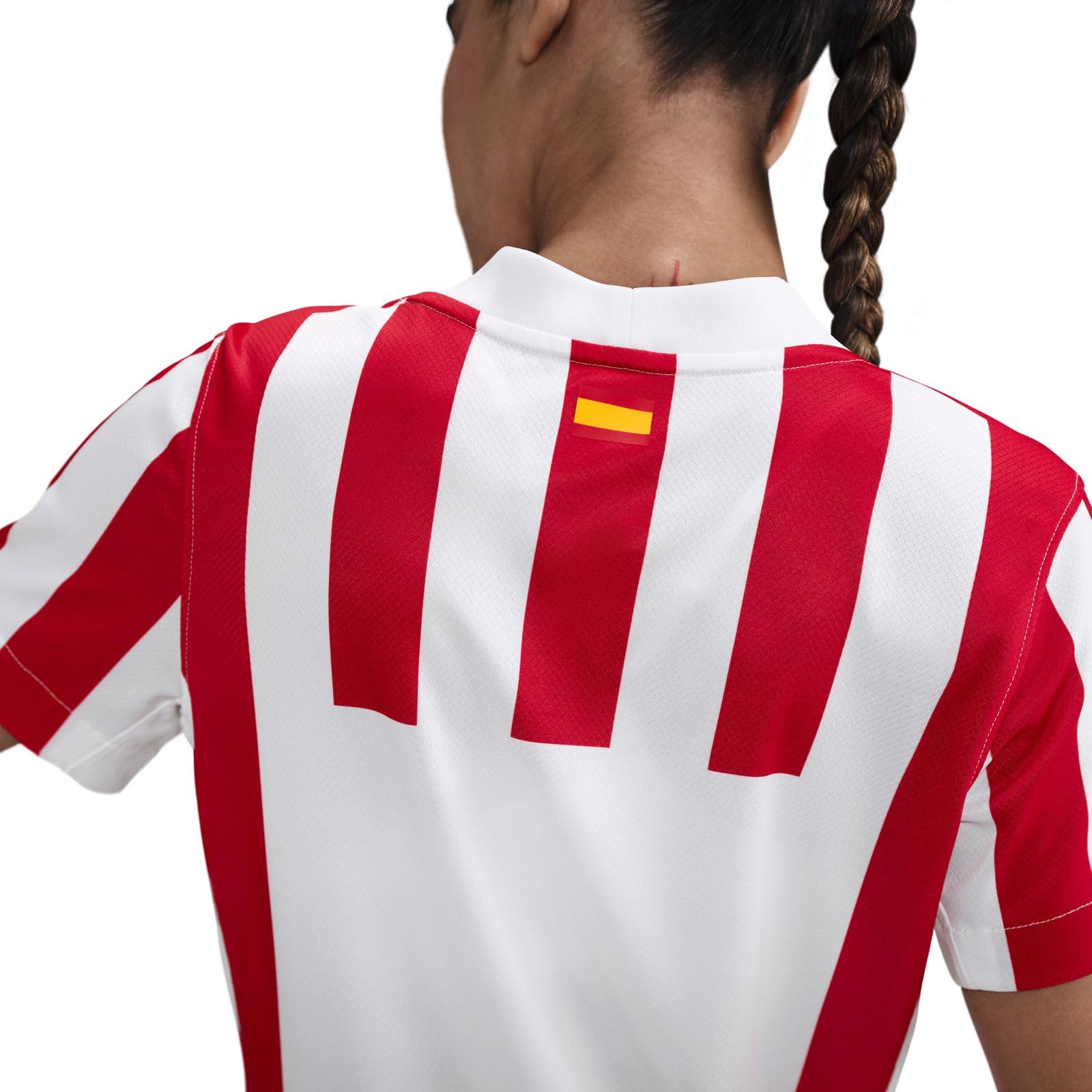 Camiseta de fútbol réplica Atlético Madrid 2025/26 Stadium Home Nike con tecnología Dri-FIT para Mujer, HJ5089