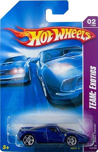 Hot Wheels 2006-114 Team Exotics Enzo Ferrari BLUE Escala 164