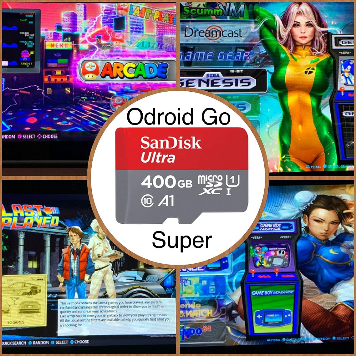TAPDRA 400G SD Card for Odroid Go SUPER OGS Plug&Play with 16430+ Games