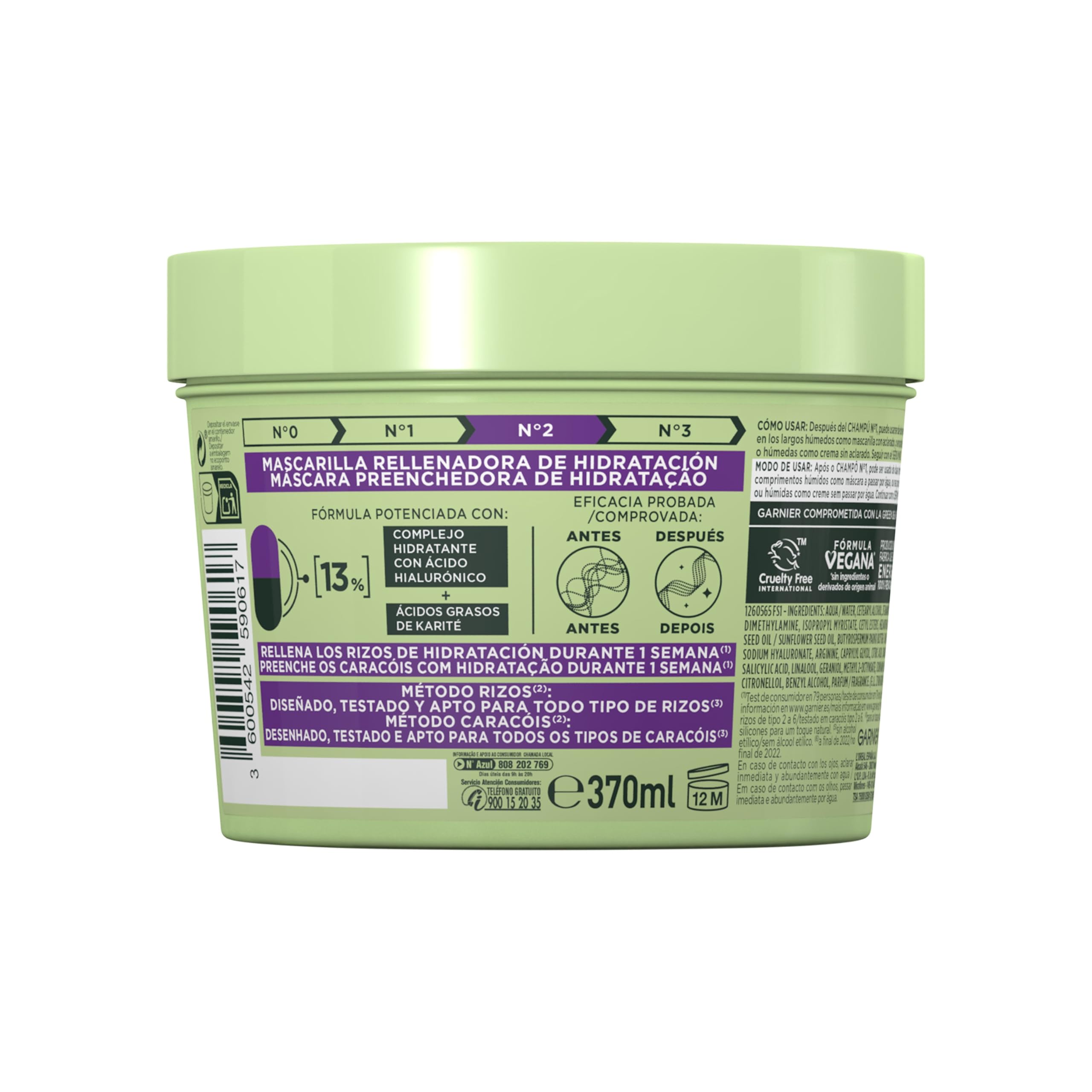 Garnier Fructis Curly Hair Mask 370ml