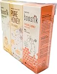 BeeFamily - Special-Tea Honey Stick Set 300g - Lemon Honey, Pure Honey, Ginseng Honey