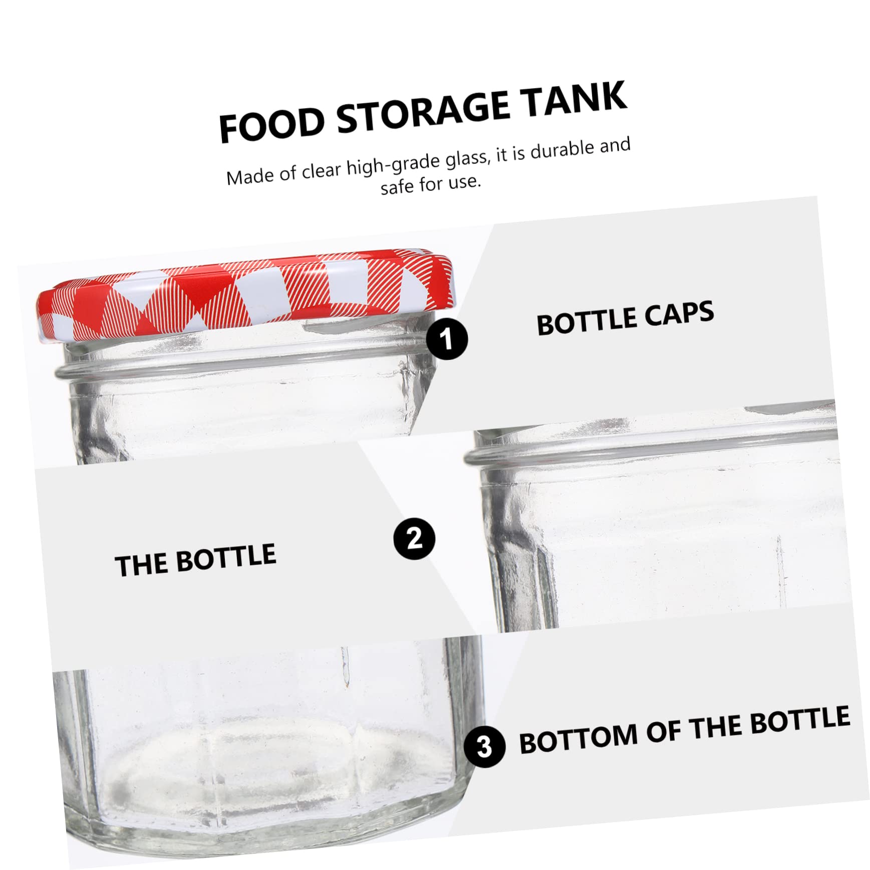 SHOWERORO Tarros De Cristal para Almacenar Alimentos 100 Ml Vidrio Grueso con Tapa Sellada Hermética para Hogar Cocina Frascos De Mermelada Miel Encurtidos Pack 12 Unidades Colores Surtidos