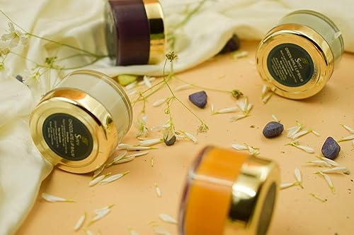 Miniatura 5 de SVATV Bálsamo labial naranja, café, manzana verde, chocolate blanco (0.5 fl oz x 4) cera de abeja y aceite de coco para nutrir los labios secos o