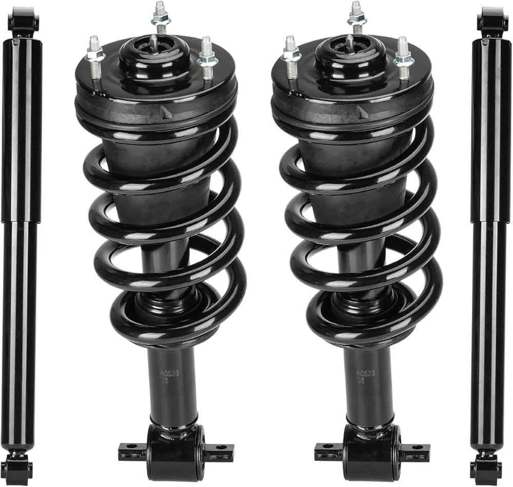 Amazon.com: Front & Rear Strut Shock Assembly w/Coil Spring for