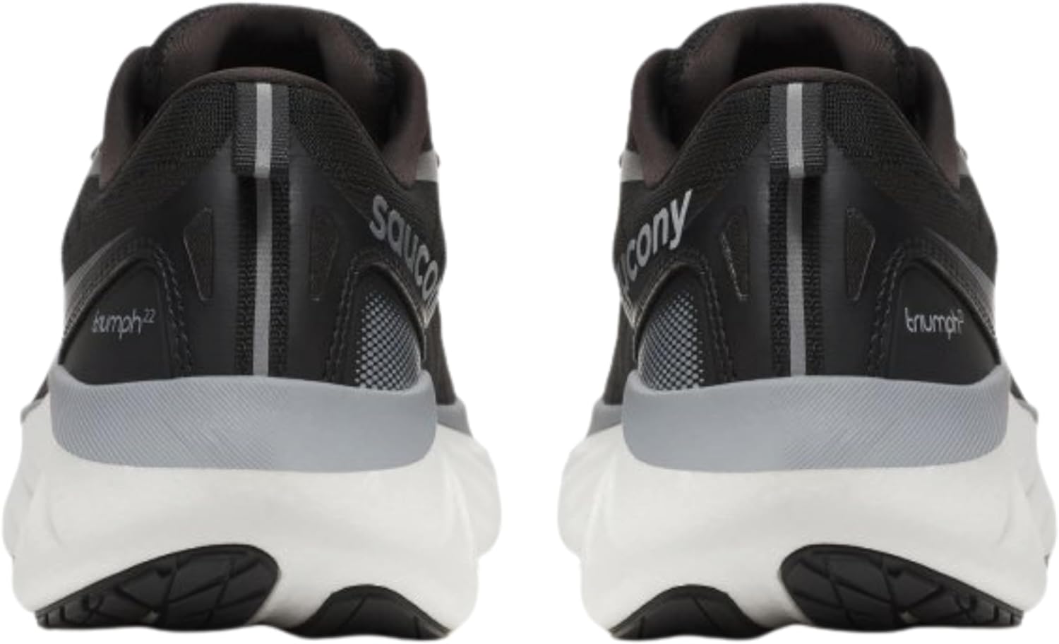 Saucony Women's Triumph 22 Sneaker, Black/White, 8.5 - Image 8