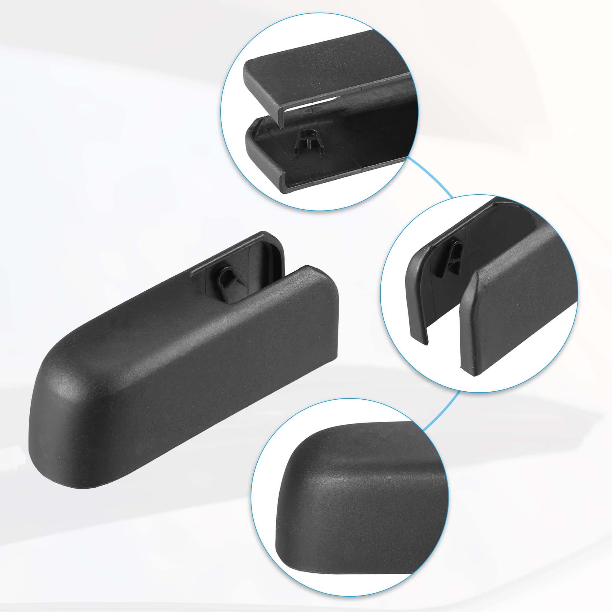 X AUTOHAUX Trasero Parabrisas Limpiaparabrisas Brazo Tuerca Cubierta Tapa para BMW X3 E83-1uds Negro
