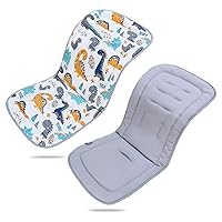 Vista 9 de Cojín de Cochecito de Bebé, Colchoneta Universal Transpirable para Cochecito, Cojín de Cochecito para Cochecitos 100% Algodón, 34x78cm, 1 Paquete