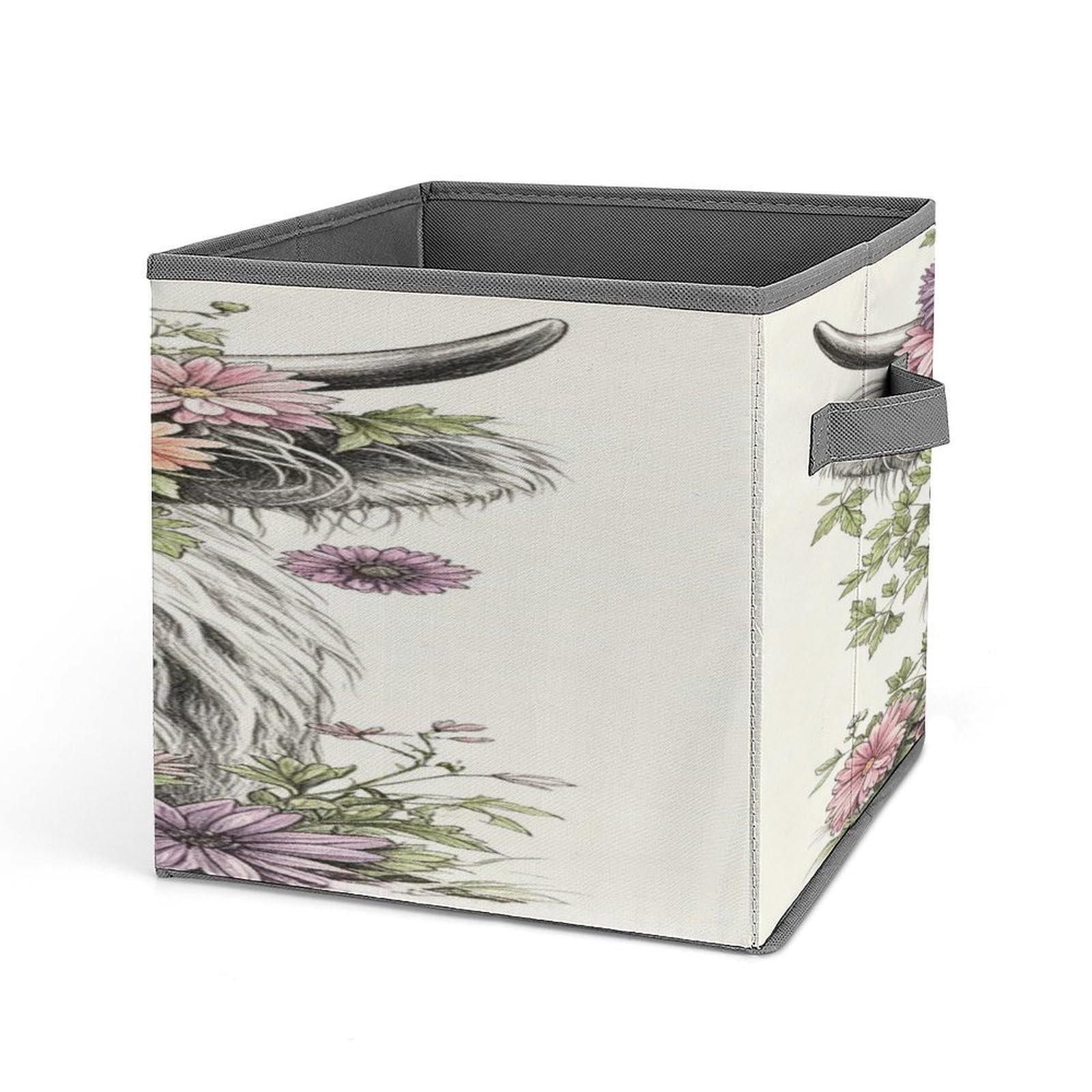 Fekiloot Style Highlands Cow Storage Bins Storage Baskets