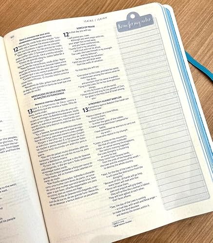 Bíblia Sagrada Holy Biblie - Bilíngue - Português e inglês - Peace
