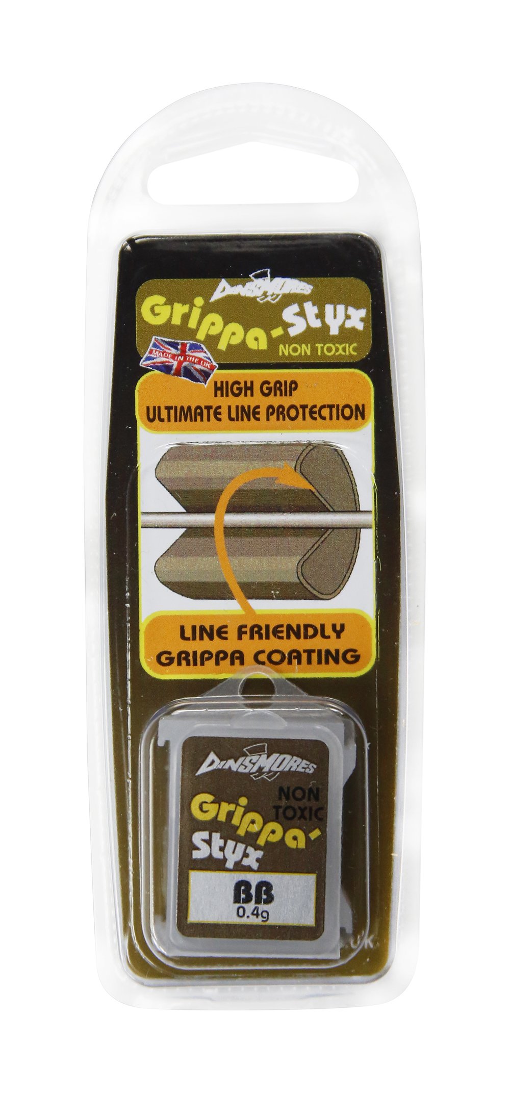 Dinsmores Non-Toxic Flip Top Grippa-Styx - Brown, Size BB