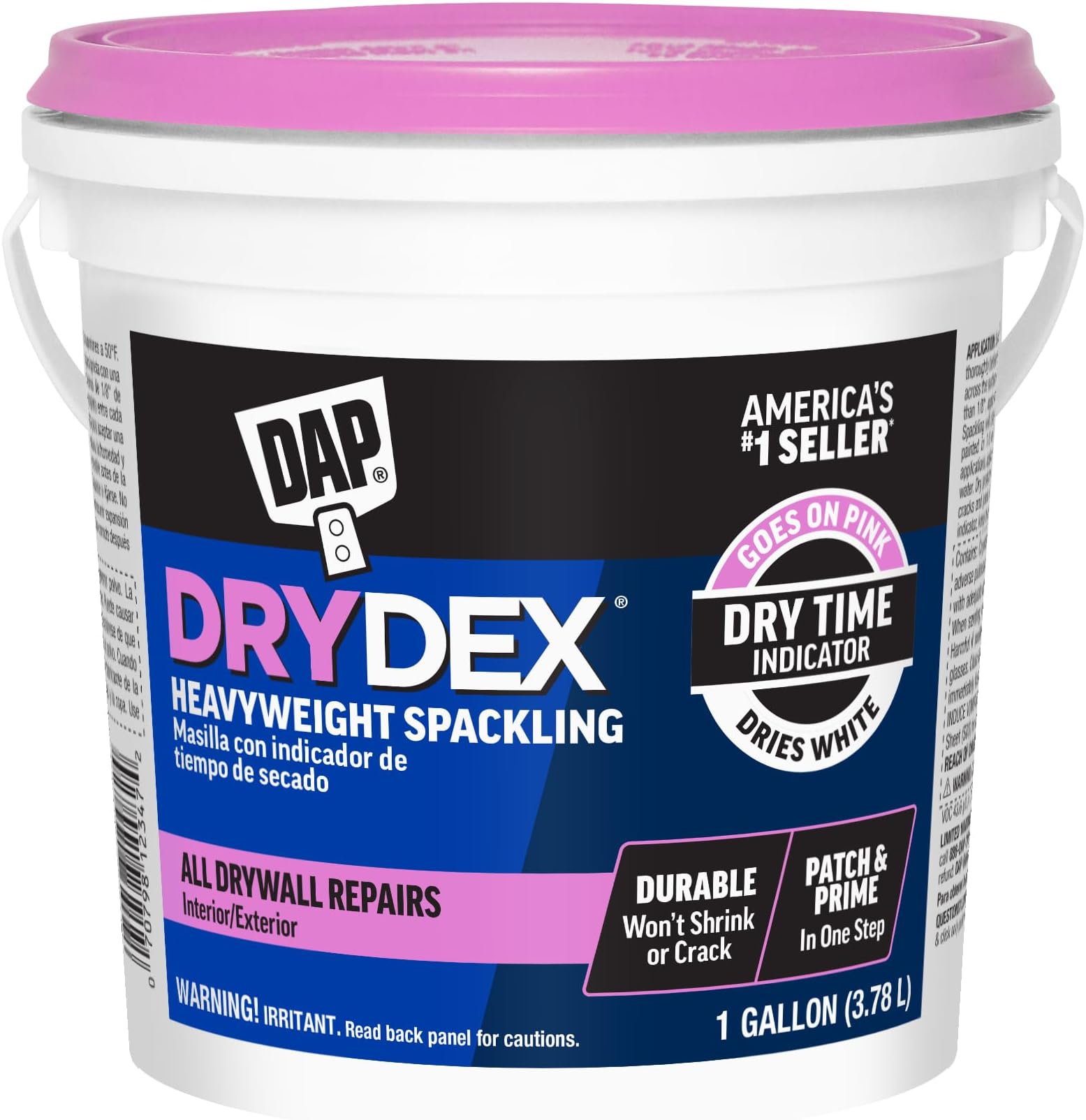 7079812347 Drydex Spackling Ga Raw Building Material, Pink/White